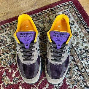 New Balance Purple and Yellow Sneakers